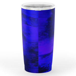 Artistic Violet Blue Tumbler (20oz )