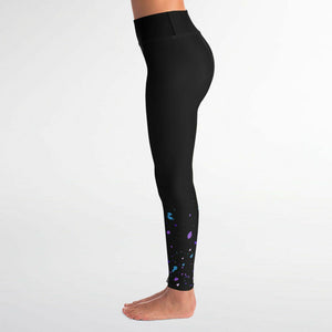 Splash Ink Yoga Leggings ( Black/for women)