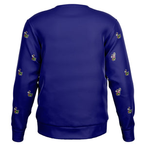 Rabbit Lantern Athletic Sweatshirt（Dark Blue and Purple)