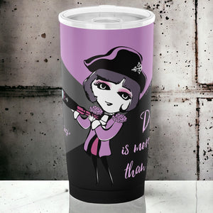 Captain Charlotte Black and Pink Tumbler (20oz)