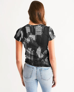 New York Building Women's Tee (Black)