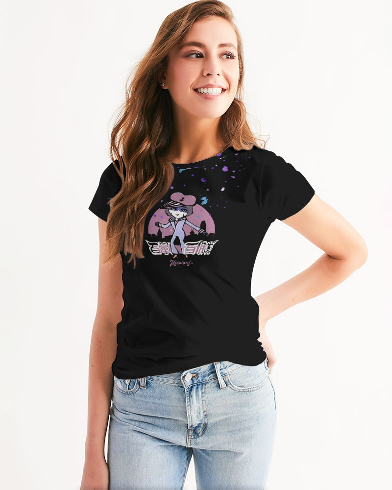 Japan Anime Inspired Women's Tee (Black)