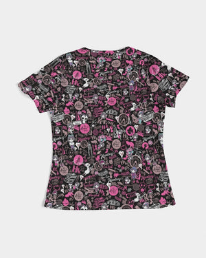 Hong Kong Pattern Women's Tee (Black)