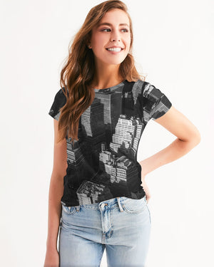 New York Building Women's Tee (Black)