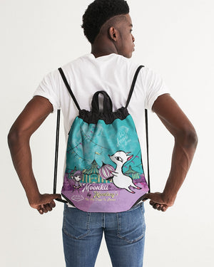 Circus and Moonkii Canvas Drawstring Bag