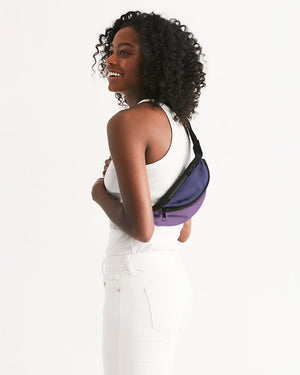 Slogan Crossbody Sling Bag (Purple )