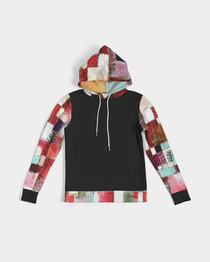 Colorful Squares Women's Hoodie (Red)