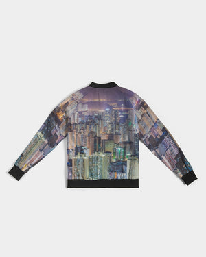 Hong Kong Night View Women's Bomber Jacket