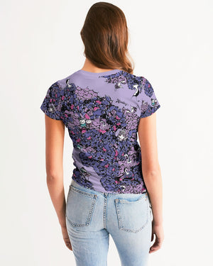 Owls Floral Women's Tee