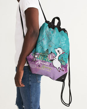 Circus and Moonkii Canvas Drawstring Bag