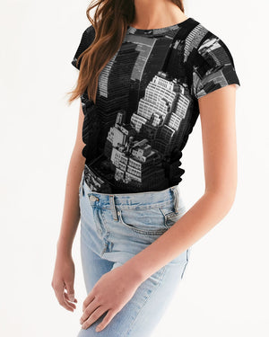 New York Building Women's Tee (Black)