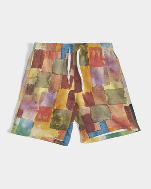 Paul Klee Brown And Orange Men's Swim Trunk