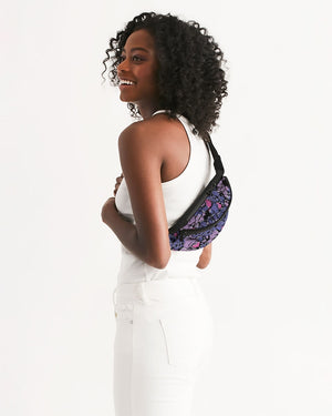 Purple Rose Crossbody Sling Bag