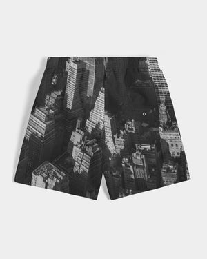 New York Building Men's Swim Trunk ( Black)