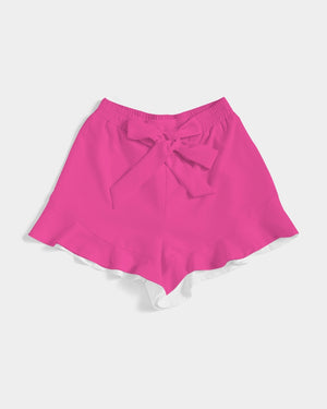 Barbie pink Women's Ruffle Shorts