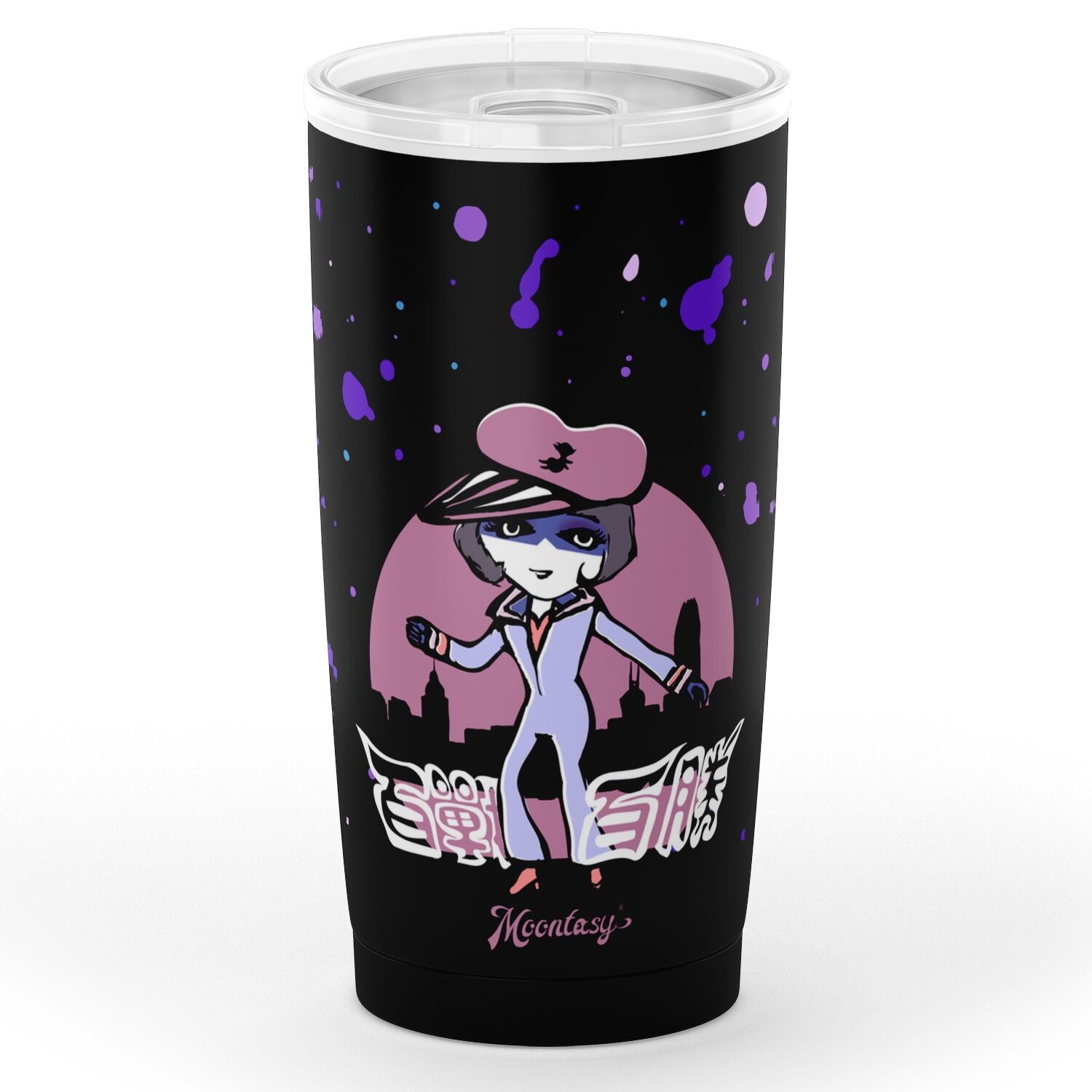 Japan Anime Inspired 20oz Tumbler (Charlotte-Black)