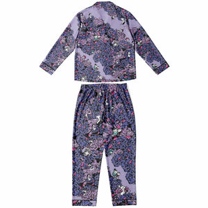 Owls Floral Luxury Satin Pajamas