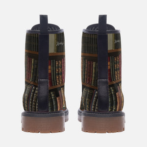 Vintage Library Combat Boots (Brown| For Women/Men)