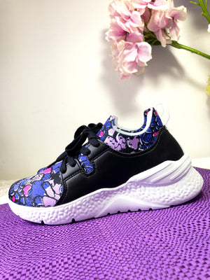 Purple rose Women's Two-Tone Sneaker（Purple）