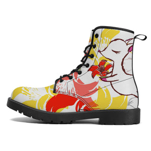 Heroflower Vegan Leather Boots (No Chinese characters）