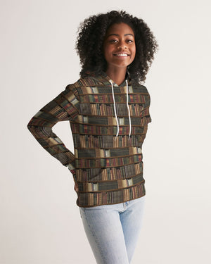 Library Book Lover Women's Hoodie (Brwon)