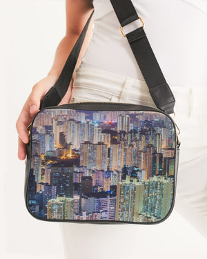 Hong Kong Night View Crossbody Bag