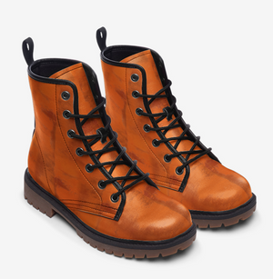 Burnt Orange Combat Boots (For Women| Men)