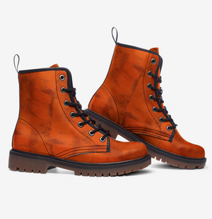 Burnt Orange Combat Boots (For Women| Men)