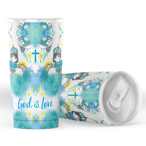 God is Love Tumbler 2 pcs Set (20oz/Green )