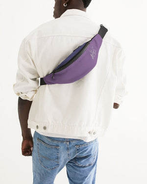 Slogan Crossbody Sling Bag (Purple )