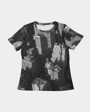 New York Building Women's Tee (Black)