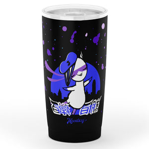 Japan Anime Inspired Tumbler set 20oz (Moonkii/ Black+Blue)