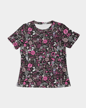 Hong Kong Pattern Women's Tee (Black)