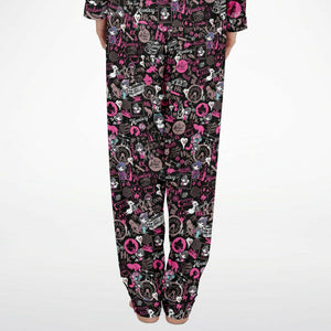 Hong Kong Pattern Luxury Satin Pajamas