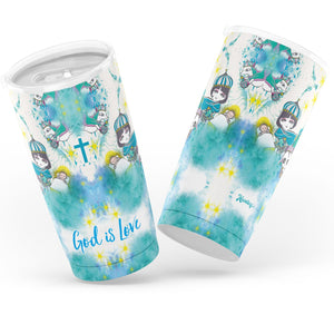 God is Love Tumbler 2 pcs Set (20oz/Green )