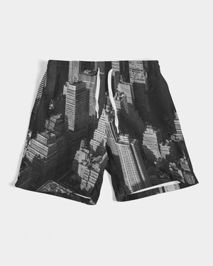 New York Building Men's Swim Trunk ( Black)