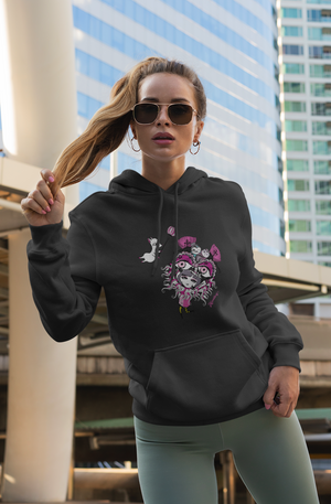 Chinese Style Lion Dance hoodie(White)